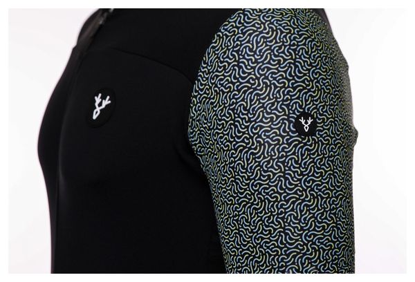 Maillot Manches Courtes LeBram Aspin Noir Vert