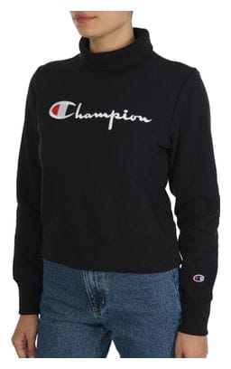 Sweat noir femme Champion Turtle Neck