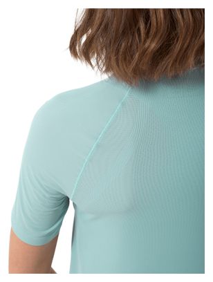 Camiseta de manga corta Compressport Trail Racing azul para mujer