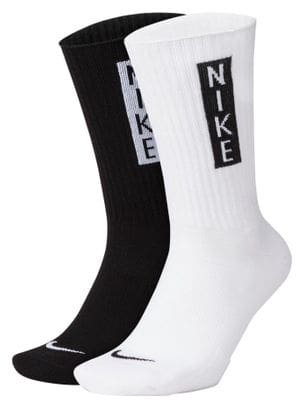 Paires de chaussettes (x2) Nike Heritage Blanc / Noir