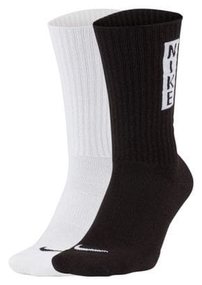 Pares de calcetines (x2) Nike Heritage Blanco / Negro