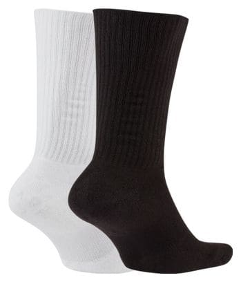 Paar Socken (x2) Nike Heritage Weiß / Schwarz