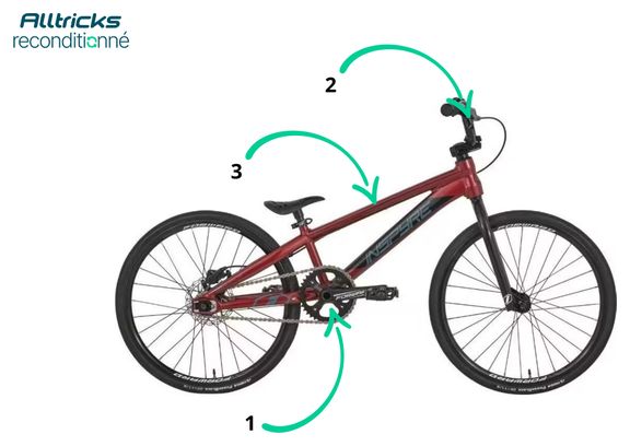 BMX Race Inspyre Evo Disk 20'' Junior Rouge Cherry Red 2025 | Refurbished / Good condition