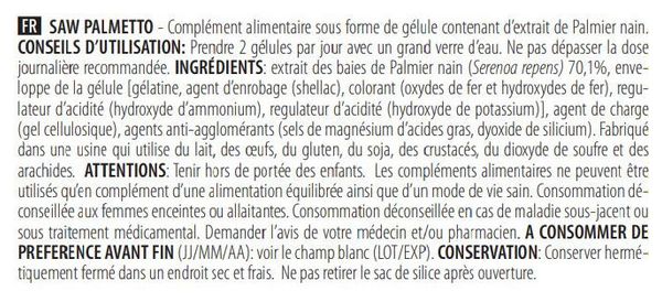 Saw Palmetto (60 Caps) - Biotech Usa - Boosters De Testo