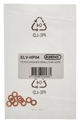 Elvedes Copper Washer O-Ring Small for Hope Brakes 10 Pcs