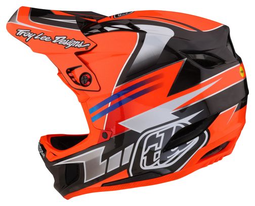 Troy Lee Designs D4 Carbon Mips Red Full Face Helmet