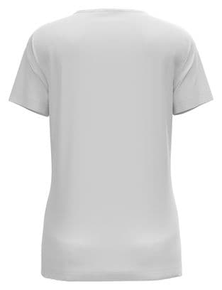 Camiseta de manga corta para mujer Odlo F-Dry Blanca