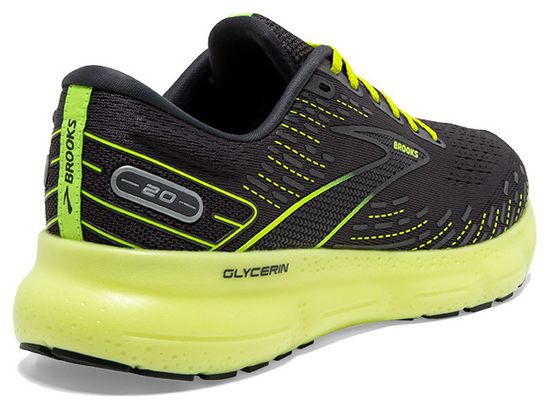 Brooks Glycerin 20 Grey Yellow Women's Running Shoes
