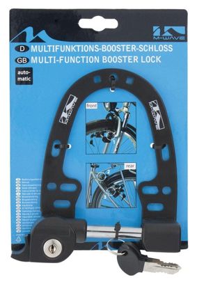 M-WAVE Serrure De Frein Multifonctionnelle Noir