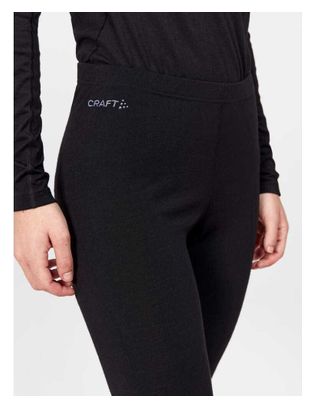 Craft Pro Merino Wolle Tights Schwarz Damen
