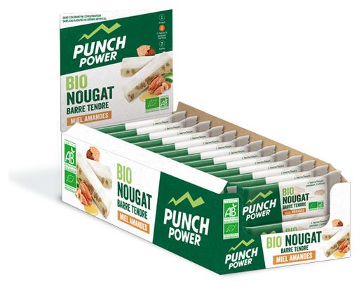 Présentoir de 24 barres bionougat Punch Power – 30g