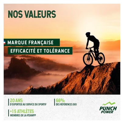 Présentoir de 24 barres bionougat Punch Power – 30g