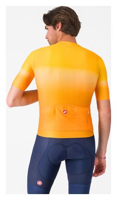 Maglia a maniche corte Castelli UPF arancione da uomo