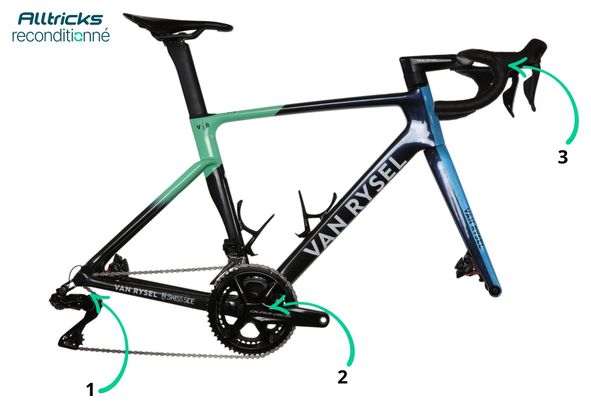 Van Rysel RCR Pro Shimano Dura Ace Di2 12v Team Décathlon AG2R La Mondiale 2025 - Bicicletta Team Pro