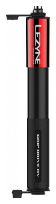 Pompe à Main Lezyne Grip Drive HV S (Max 90 psi / 6.2 bar) Noir / Rouge