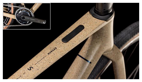 Cube Nuroad C:62 SLT Gravel Bike Sram Red XPLR AXS 13S 700 mm Mineral Grit Beige 2025