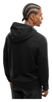Sweat à capuche fitness homme Black Square Noir