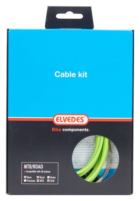 Elvedes Basic Cable Kit Cavi di trasmissione verdi