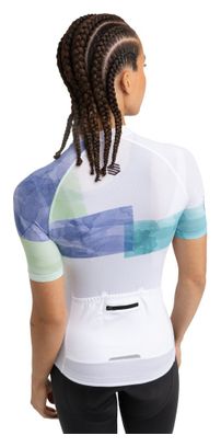 Maillot vélo ultraléger femme Cyclisme M3 Eclat Blanc