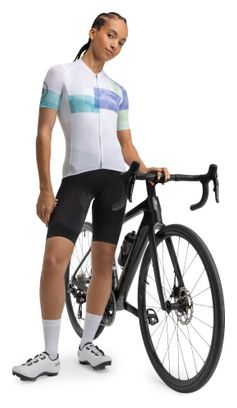 Maillot vélo ultraléger femme Cyclisme M3 Eclat Blanc