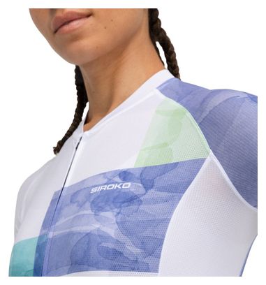 Maillot vélo ultraléger femme Cyclisme M3 Eclat Blanc