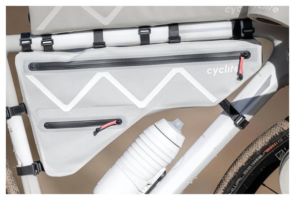 Borsa da telaio Cyclite grande / 02 | 3,6 L | Grigio chiaro