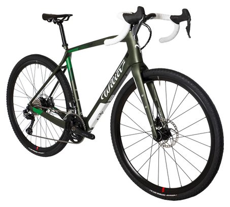 Wilier Triestina Jena Hybrid Electric Gravel Bike Shimano GRX Di2 11S 250 Wh 700 mm Green 2022 Alltricks