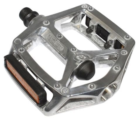 PEDALE BMX NEWTON ALU ARGENT 9-16  ROULEMENT DU (PAIRE SUR CARTE)