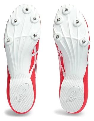 Zapatillas de Atletismo Unisex Asics Hyper MD 8 Rojo Blanco