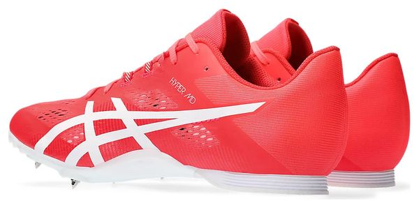 Chaussures d'Athlétisme Asics Hyper MD 8 Rose/Blanc Unisexe