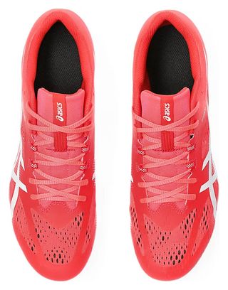 Asics Hyper MD 8 Leichtathletikschuhe Rot Weiß Unisex