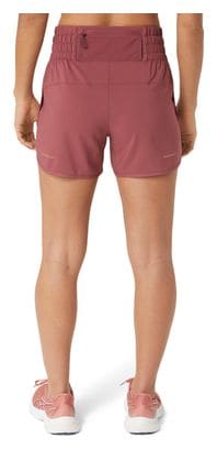 Women's Asics Nagino Run 4in Red Shorts