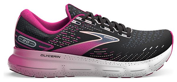 Chaussures Running Brooks Glycerin 20 Noir Rose Femme