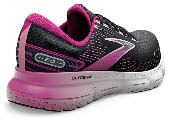 Brooks Glycerin 20 Running Shoes Black Pink Women's