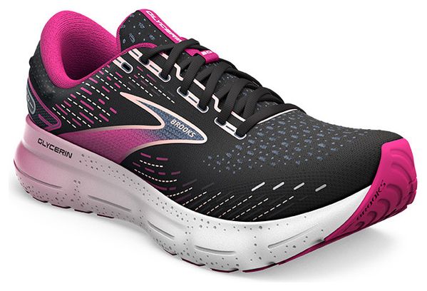 Brooks Glycerin 20 Running Shoes Black Pink Women's