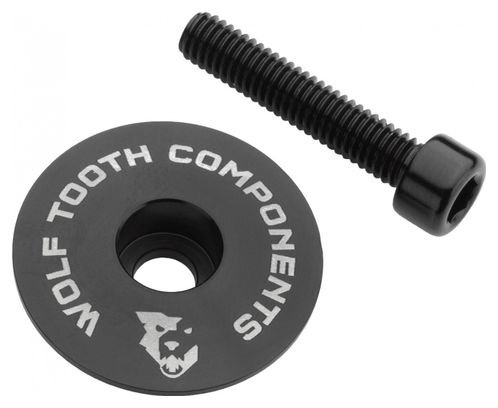 Wolf Tooth Ultralight Stem Cap and Bolt Black