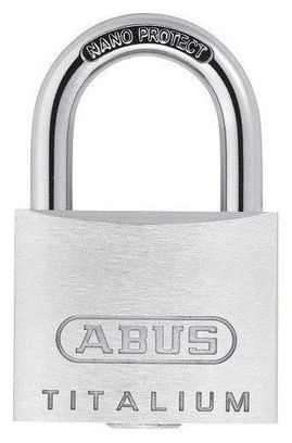 Abus Cadenas Titalium 64TI/25 - Gris  25mm - Serrure à clé  longueur 3cm