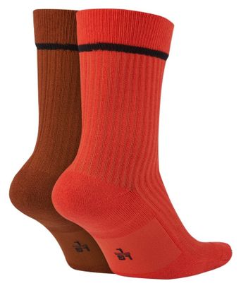 Nike SNKR Essential Mehrfarbige rote Socken (2x)