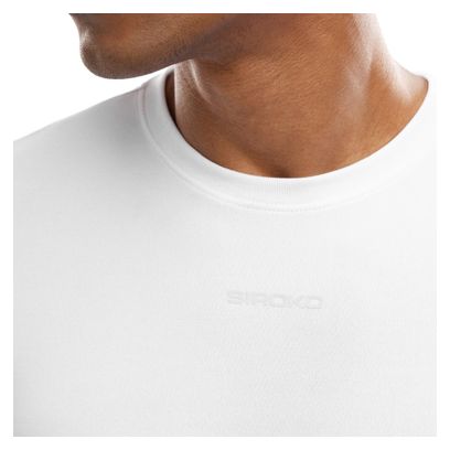 T-shirt fitness manches courtes homme Salt Blanc