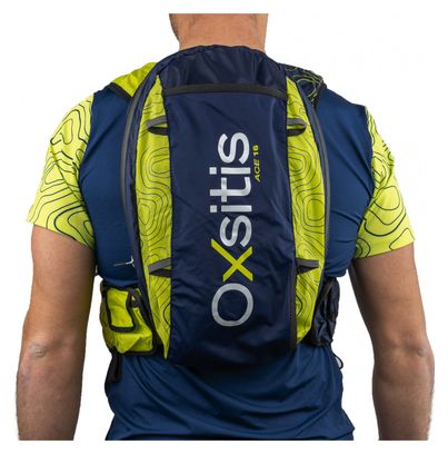 Bolsa de hidratación Oxsitis Ace 16 Ultra Azul Amarillo