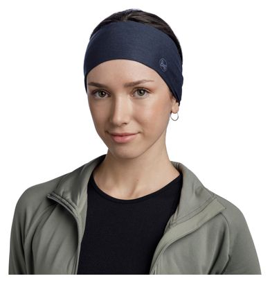 Breites Unisex-Stirnband Buff Coolnet UV Nachtblau