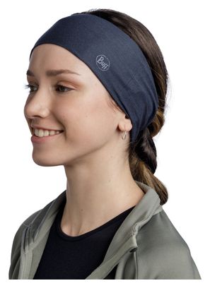 Breites Unisex-Stirnband Buff Coolnet UV Nachtblau