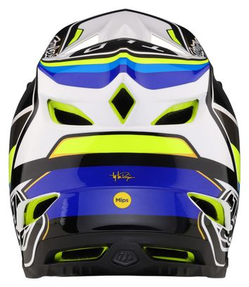 Troy Lee Designs D4 Composite Mips Full Face Helmet White / Blue