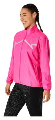 Chaqueta Cortavientos Asics Run Lite-ShowRosa Mujer