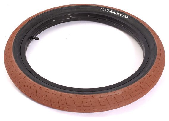 2x pneus BMX ACME 20 pouces x 2 40 pouces marron KHE