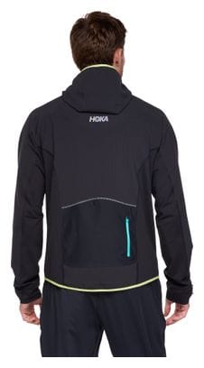 Hoka SkyGlow Heren 1/2 Zip Winddichte jas Zwart