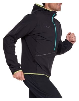 Hoka SkyGlow Heren 1/2 Zip Winddichte jas Zwart