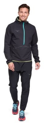 Hoka SkyGlow Heren 1/2 Zip Winddichte jas Zwart