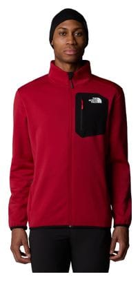 The North Face Crest Full Zip Polare Rosso