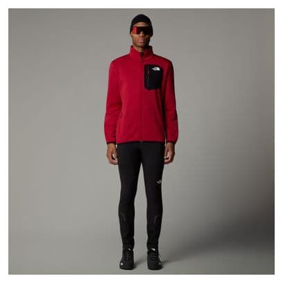 The North Face Crest Full Zip Polare Rosso